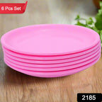 Close-up of a single round polypropylene mini soup plate.