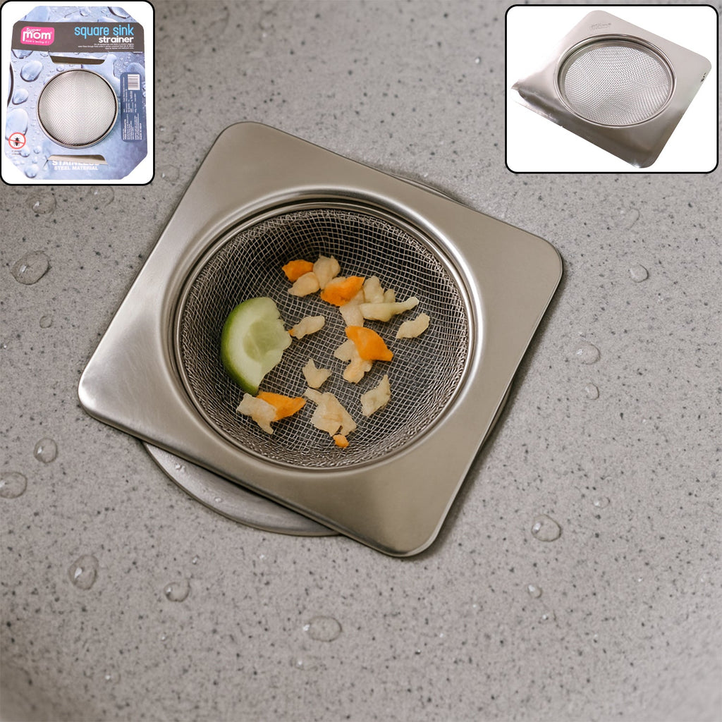 Rustproof stainless steel sink strainer in kitchen sink trap
