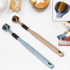 3-Sided Toothbrush with soft bristles, front view, in a set of two.
