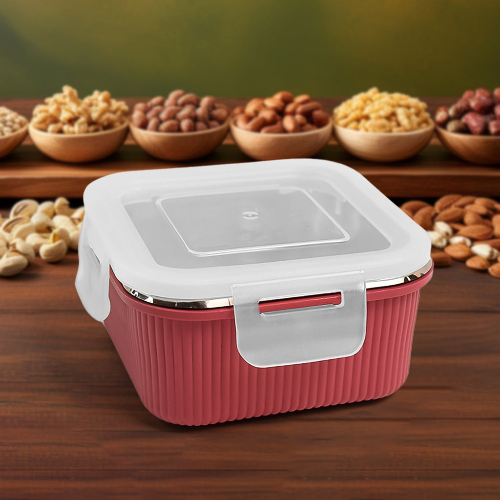 Top view of 400ml container filled with fresh food