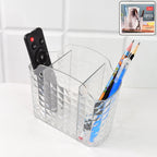 Clear plastic multipurpose organizer showing durable crystal-textured design