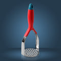 Ergonomic Supermom Kitchen Food Masher for comfortable use.