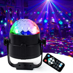 USB Disco Ball Light creating a colorful ambiance for a home party.
