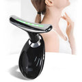 Ergonomic Neck Face Massager in white, showcasing its dolphin-tail design.