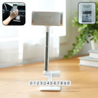 Car dashboard mobile phone holder mounted with phone