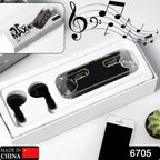 Pair of black M12 Max Wireless Earbuds, showcasing their modern touch control design.