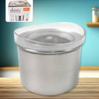 Konvex 500ml stainless steel airtight container with clear lid, perfect for kitchen storage.