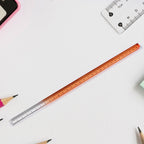 Brightly coloured 30 cm acrylic ruler for school and office use