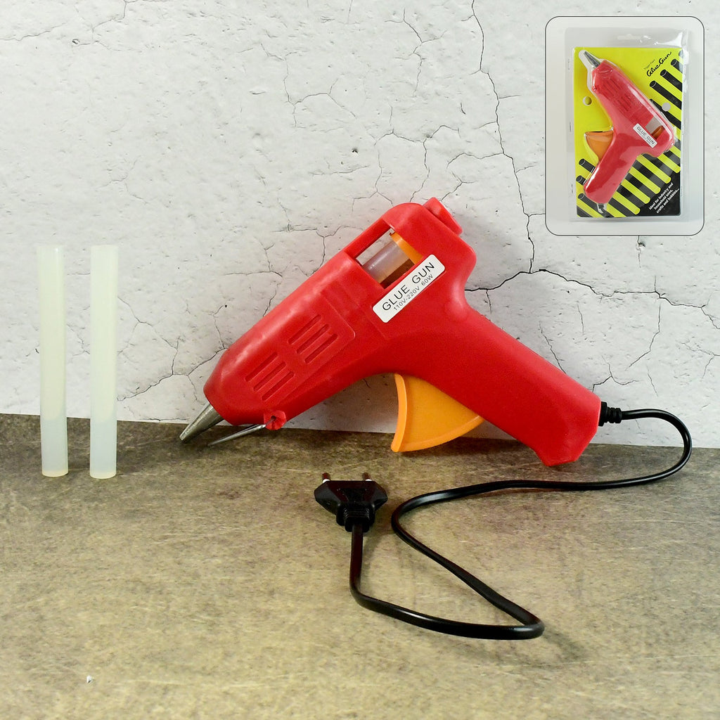 Professional 60W hot melt glue gun with included glue stick.