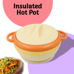 Top-down view of the Indo Glow hot pot, showcasing its lid.