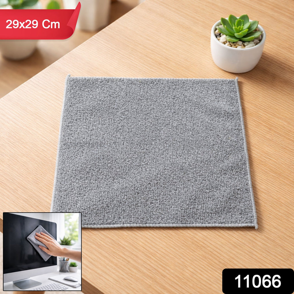 Microfiber cleaning cloth displayed on white background, highlighting its softness and quality