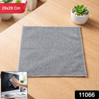 Microfiber cleaning cloth displayed on white background, highlighting its softness and quality