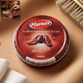 Brown shoe polish cream for leather shoes