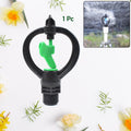 Rotating plastic garden spray nozzle for efficient irrigation, showcasing its butterfly design.