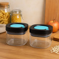Airtight kitchen storage containers with lock lids for spices and snacks