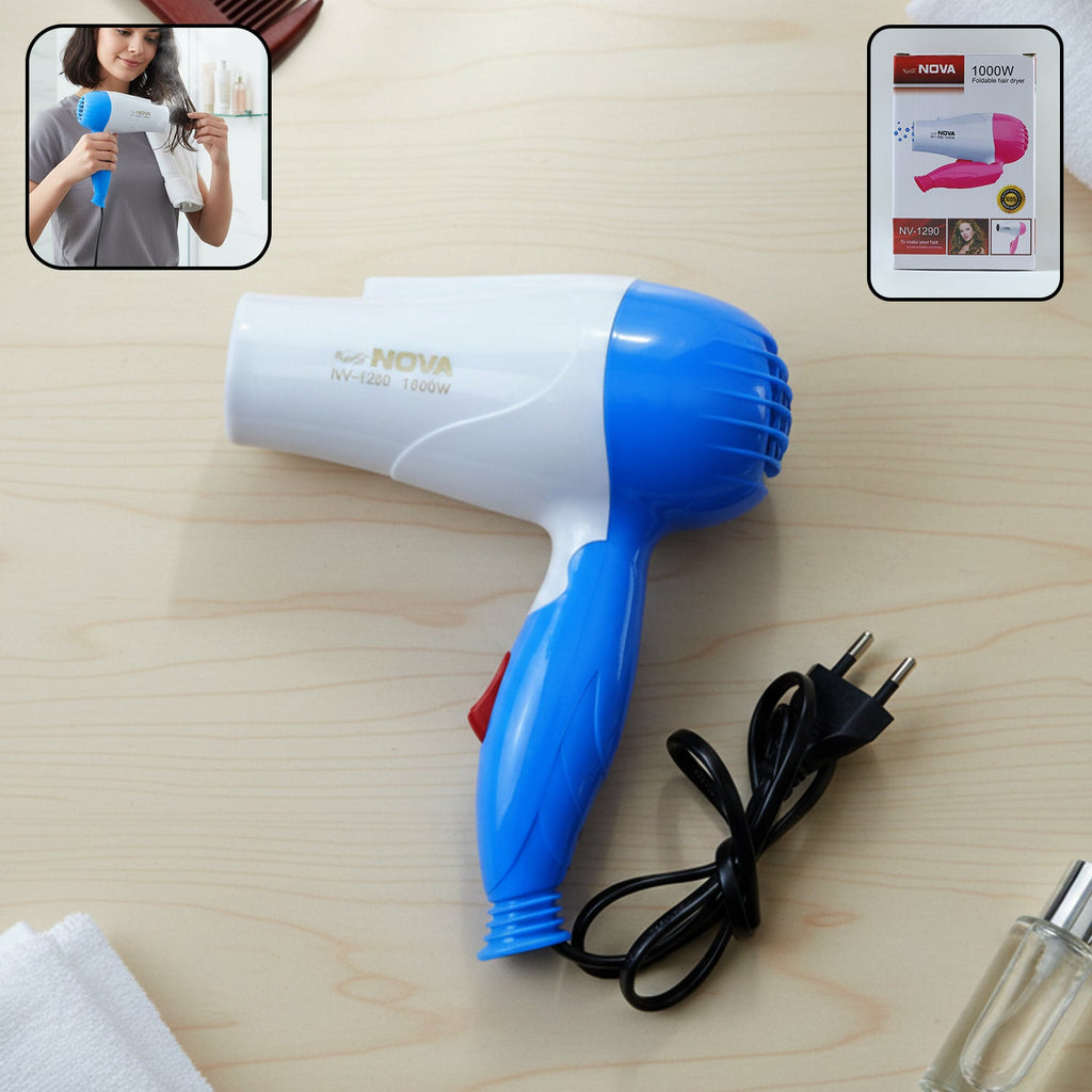 Foldable travel hair dryer for convenience