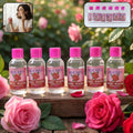 Premium rose water face cleanser 6-piece set, 100 ml bottles for daily skincare