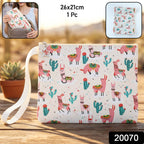 Multipurpose fabric pouch with secure zipper and wrist strap