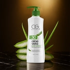 Pump bottle of Aloe Vera Body Lotion with SPF 30 for hydrating skin