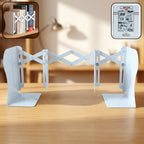 Adjustable telescope iron desk book stand with expandable accordion design