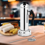 Food-grade stainless steel Puttu Maker with pressure cooker attachment.