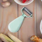Apex ginger peeler with dual stainless steel blades for efficient peeling