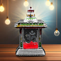 Handcrafted Om Temple with adhesive base for car dashboard or home.