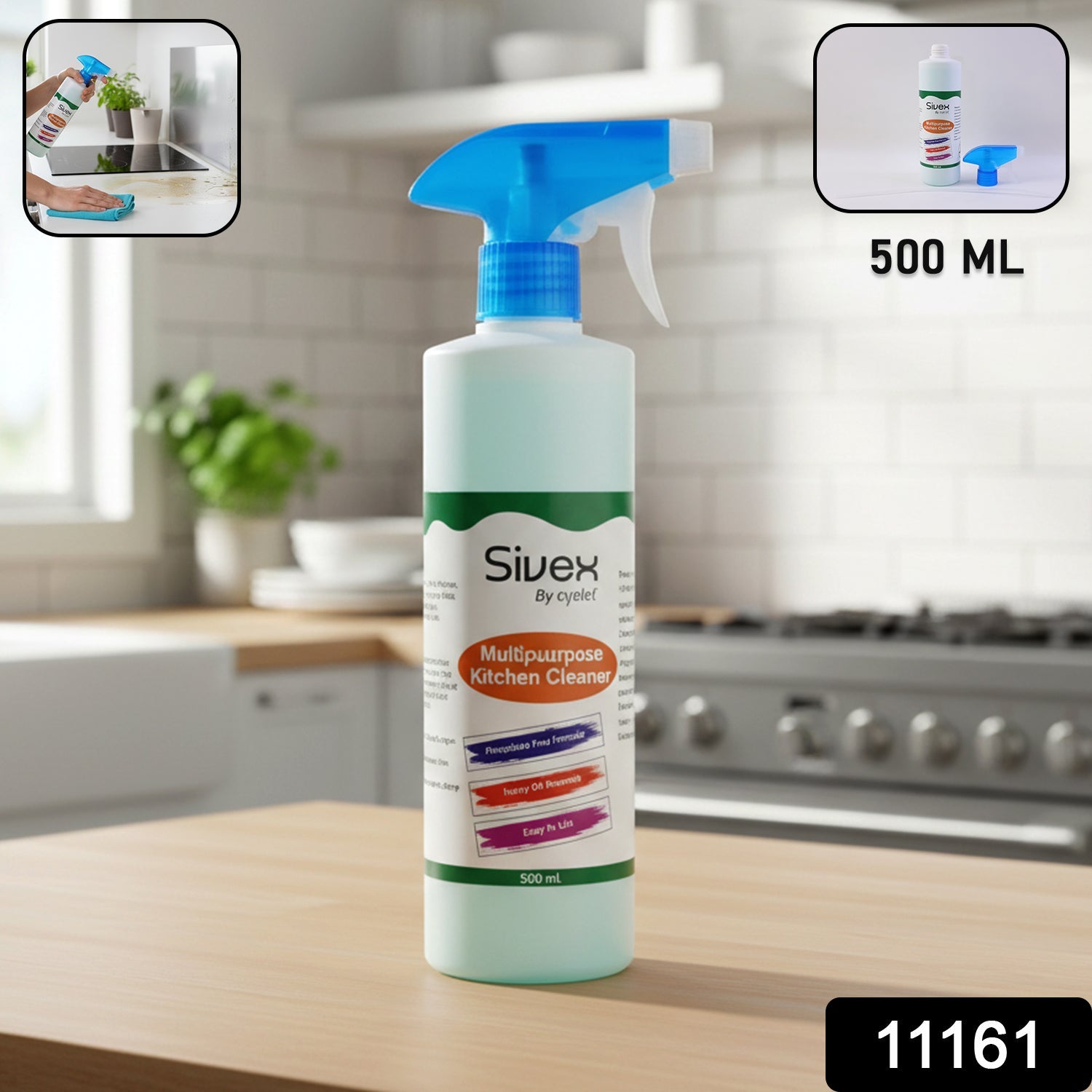 Pack of kitchen cleaner spray bottle for multipurpose kitchen surfaces