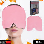 Person relaxing with the Migraine Relief Cap, demonstrating stress and sinus pain relief.