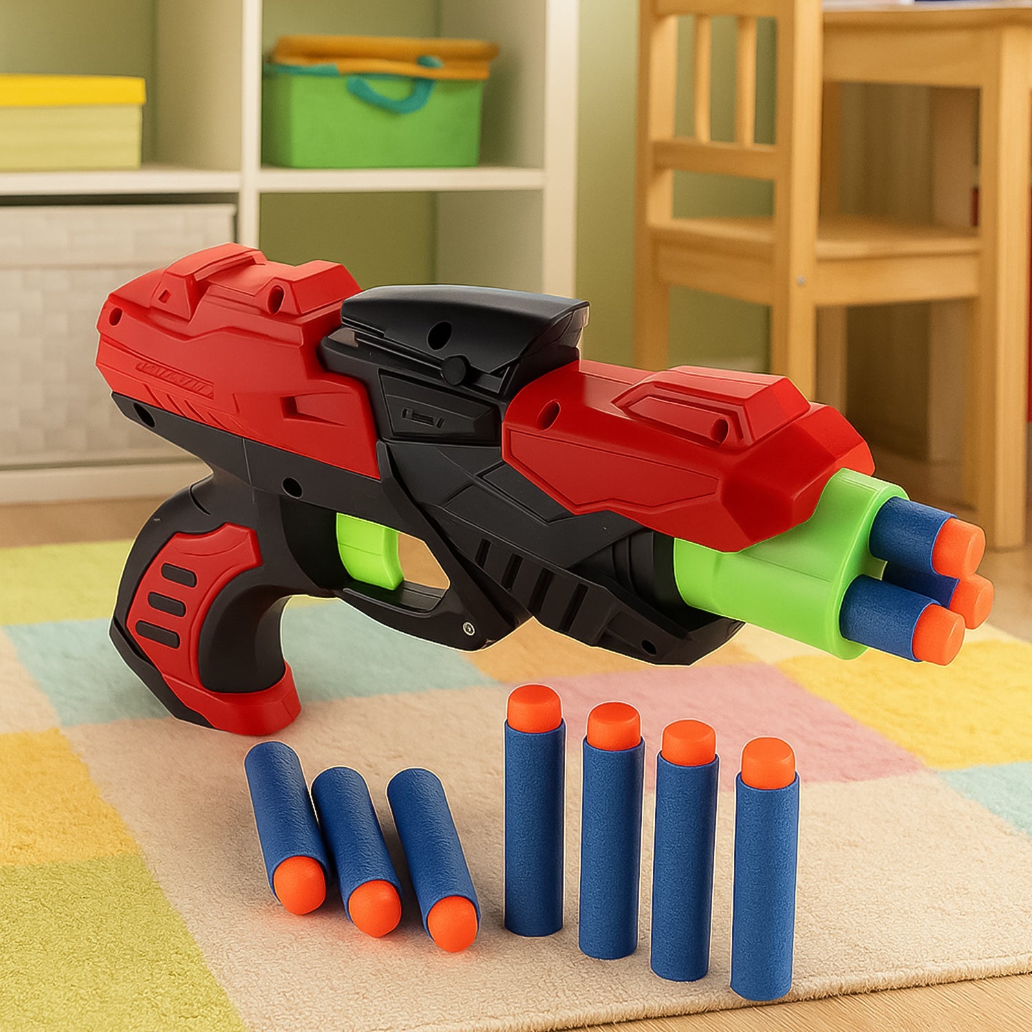 X Launcher soft bullet gun toy for kids with manual dart blaster design
