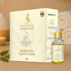 Bottle of Ved Sanjeevani Nabhi Oil for Digestion and Detox