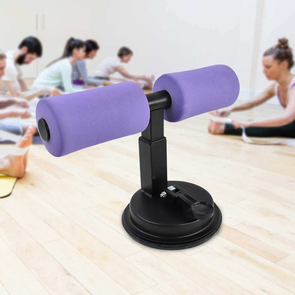FitFuzion Suction Sit-Up Tool with ergonomic foam handle on a clean white background.