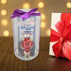 Full view of the charming Rose Showpiece, a perfect romantic gift for couples.