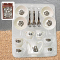 Tickles 14-piece kids' coffee tea set with cups, saucers, and a kettle.