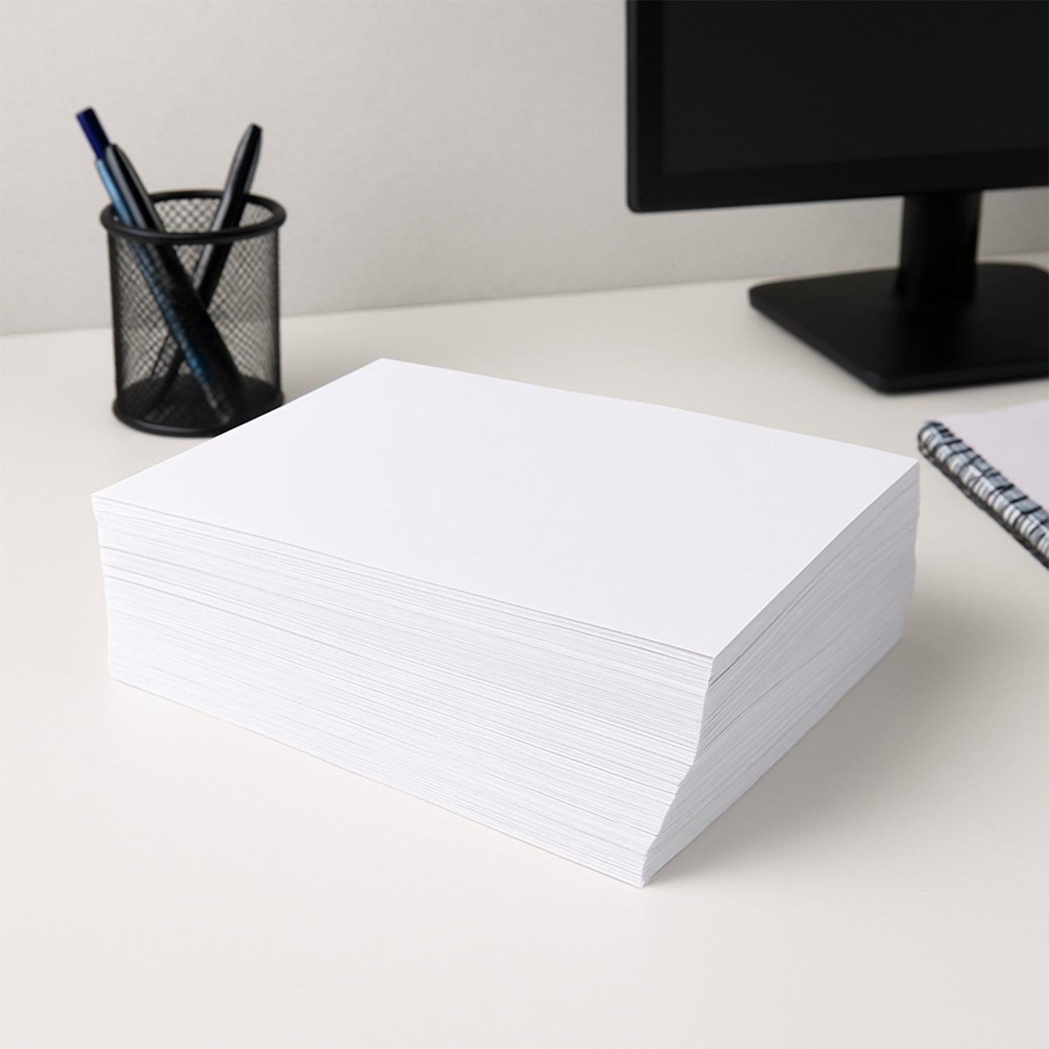 Printed document on vivid, bright A4 copier paper