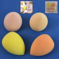Set of soft makeup sponges for flawless application of foundation and powder