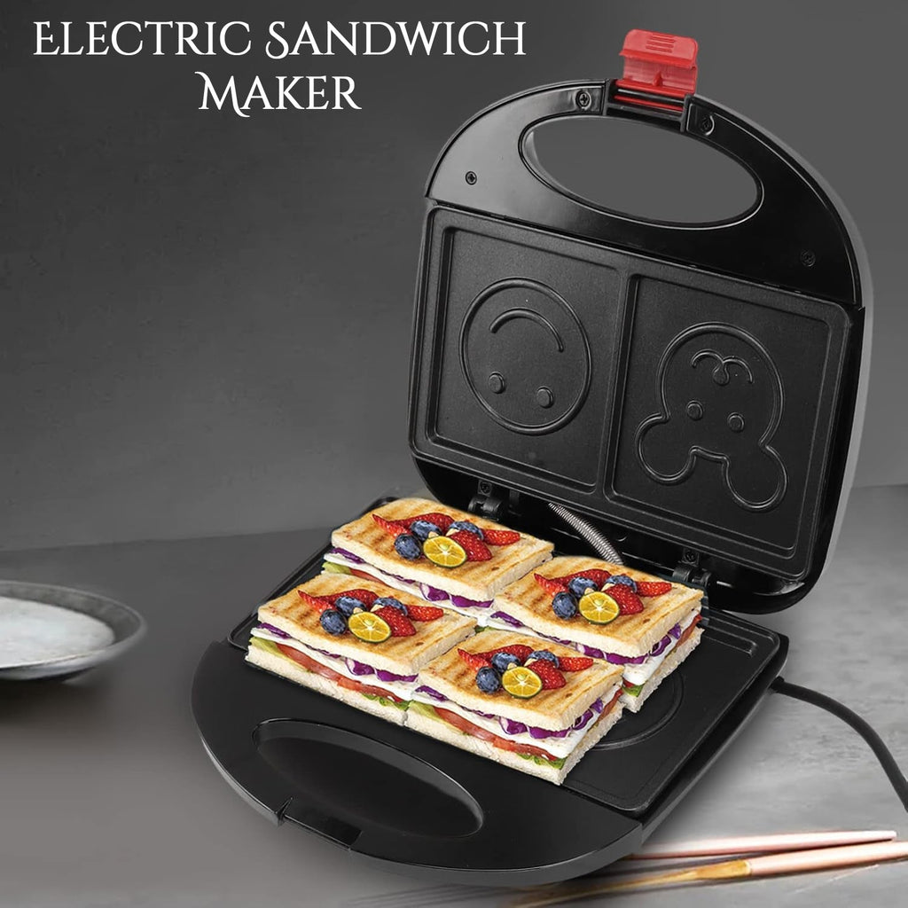 Delicious grilled sandwich being prepared in the FirePot 750W panini press.