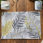 Heat resistant reversible dining placemat protecting table surfaces