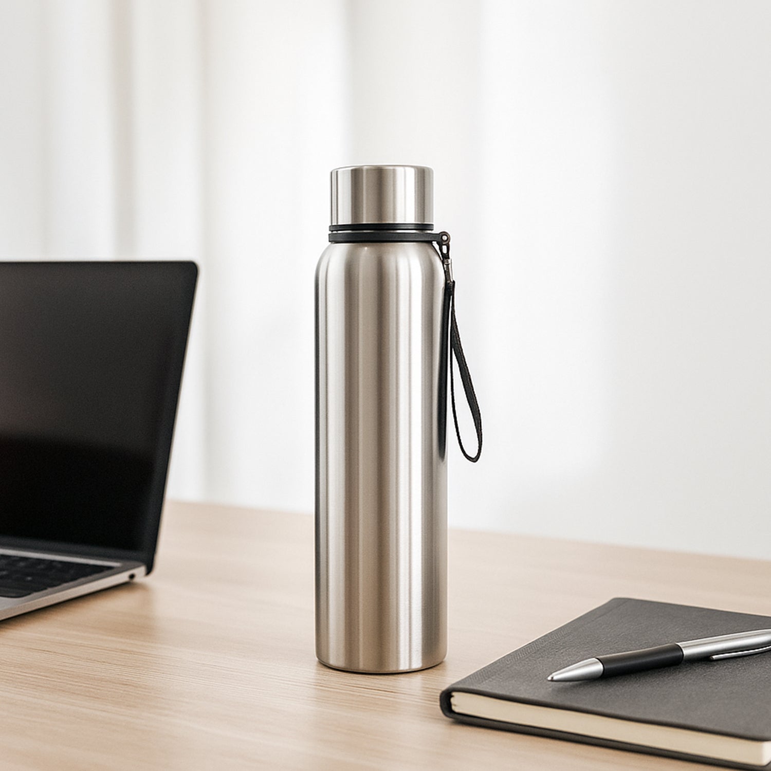  1000ml Stainless Steel Water Bottle, vacuum insulated, shown upright.