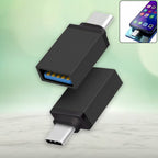 Top-down view of the compact Type-C OTG adapter, highlighting its sleek design.