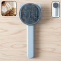Soft pet hair removal needle comb with fine stainless steel pins