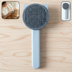 Soft pet hair removal needle comb with fine stainless steel pins