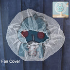 Soft breathable polyester mesh fabric texture of fan cover