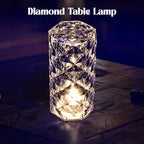 A radiant Crystal LED Candle with shimmering glitter, perfect for Diwali decoration.