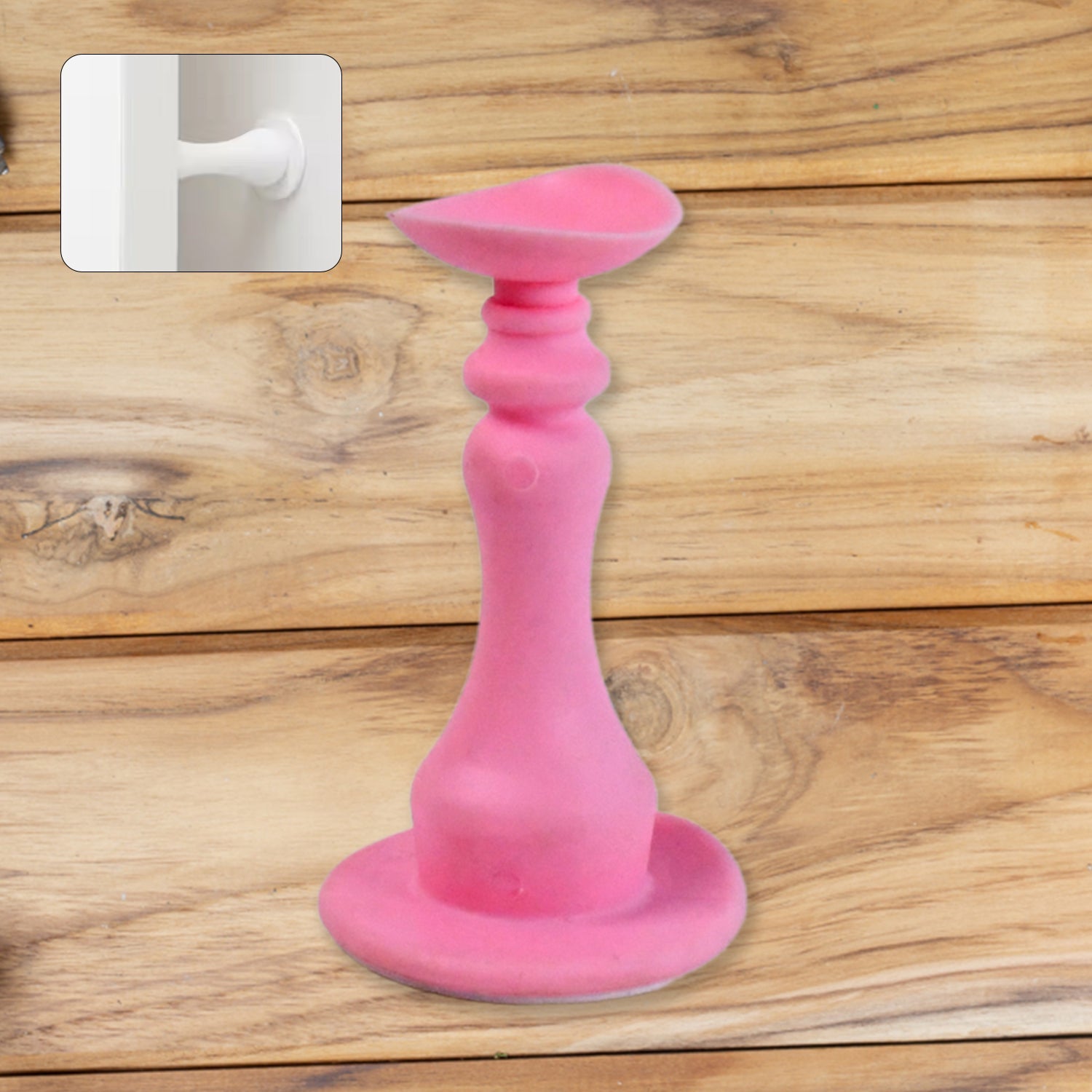 Durable washing machine door holder with suction cup attached