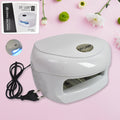 AuriGlam 18W LED UV Nail Lamp for gel polish curing, shown from the front.