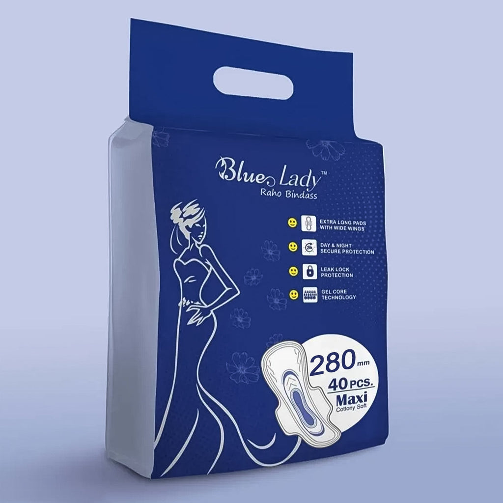Beautiful Basics 280mm sanitary pads in a pack, showcasing the product packaging.