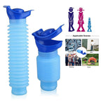 Compact portable urinal bottle foldable with airtight seal for no leaks