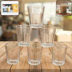 Supermom transparent unbreakable chai pyali tea glass set of 6