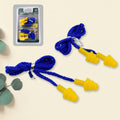 Soft silicone ear plugs in Christmas tree shape for comfortable hearing protection.